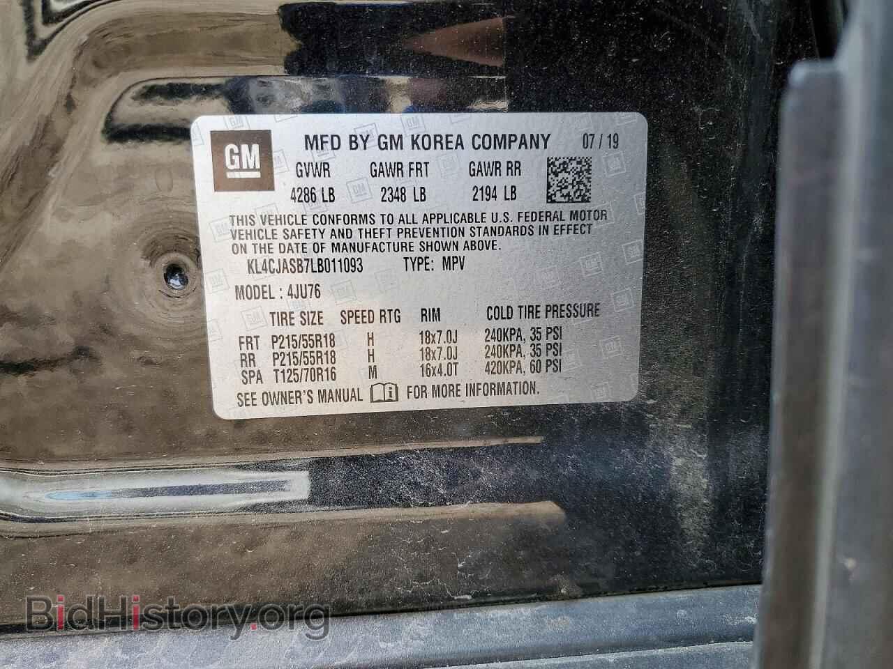 2020 BUICK ENCORE - VIN: KL4CJASB7LB011093 - Photo 12