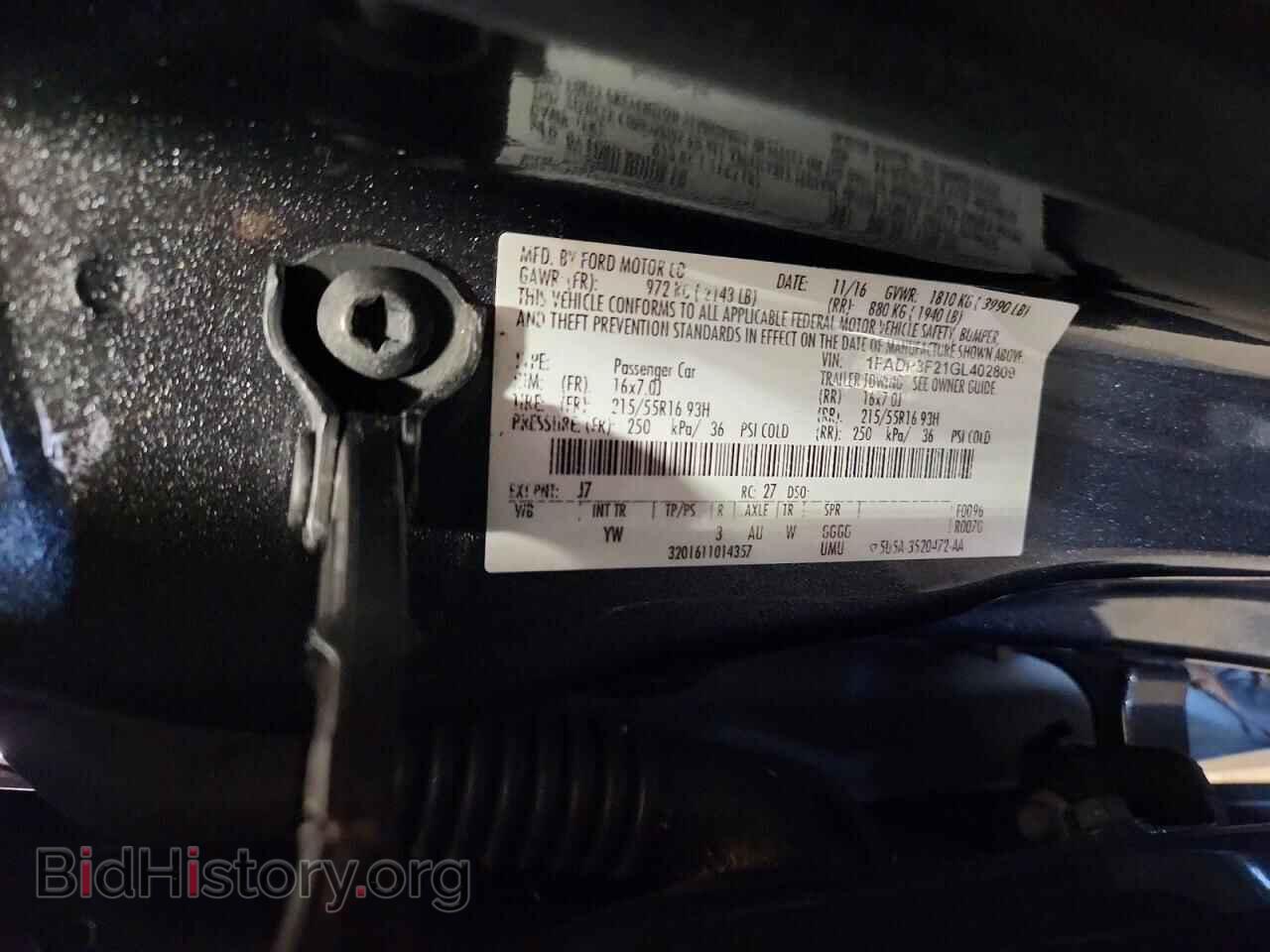 2016 FORD FOCUS - VIN: 1FADP3F21GL402809 - Photo 13