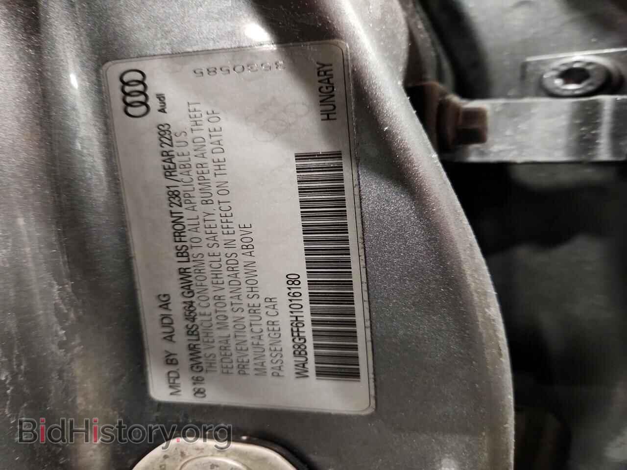 2017 AUDI A3 - VIN: WAUB8GFF6H1016180 - Фото 12