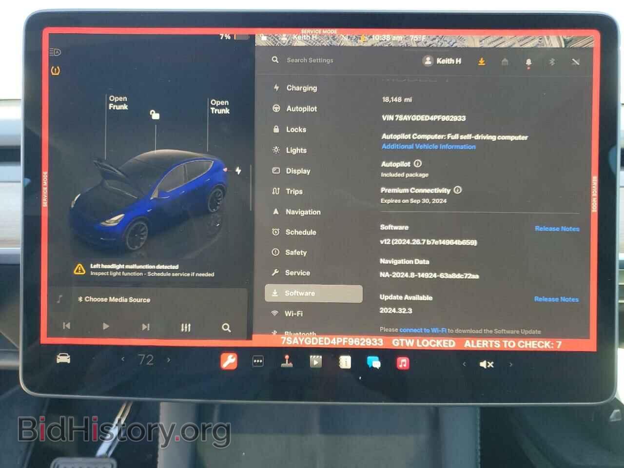 2023 TESLA MODEL Y - VIN: 7SAYGDED4PF962933 - Photo 9