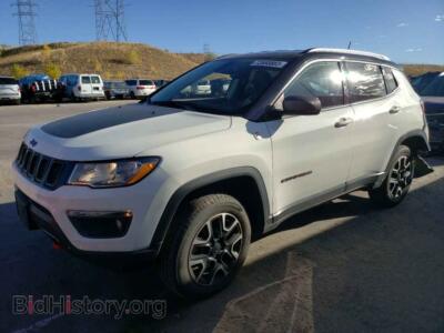 2020 Jeep COMPASS Trailhawk, white — VIN 3C4NJDDB7LT159837, Copart
