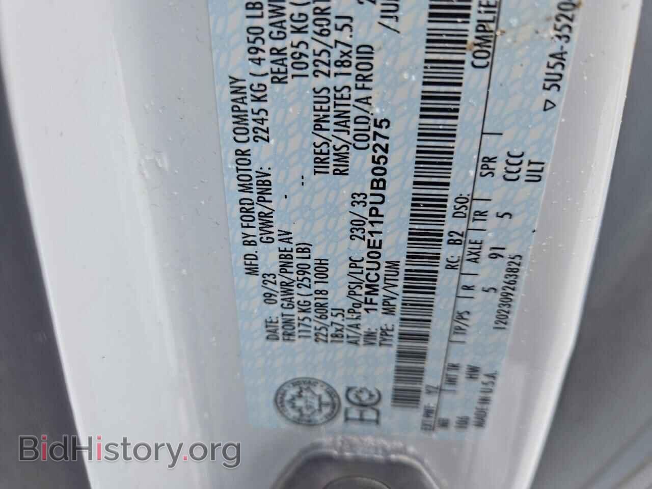 2023 FORD ESCAPE - VIN: 1FMCU0E11PUB05275 - Фото 13