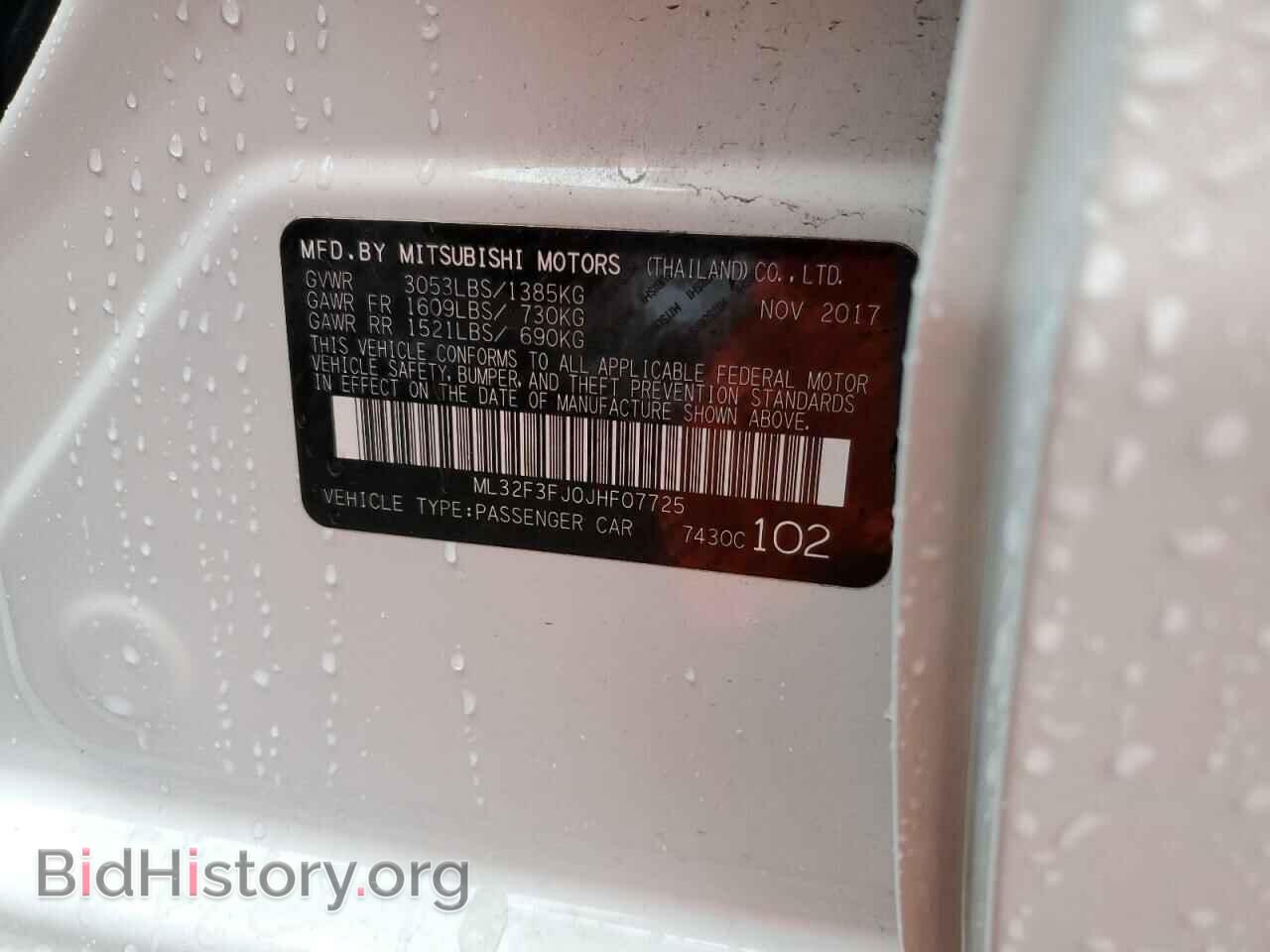2018 MITSUBISHI MIRAGE - VIN: ML32F3FJ0JHF07725 - Фото 12