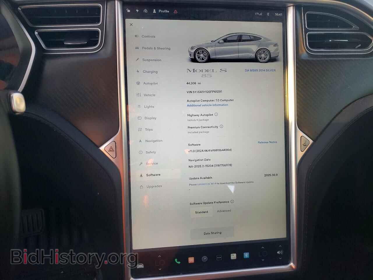 2014 TESLA MODEL S - VIN: 5YJSA1H12EFP61291 - Фото 9