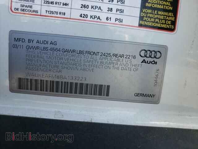 2011 AUDI A3 - VIN: WAUKEAFM8BA133223 - Фото 10