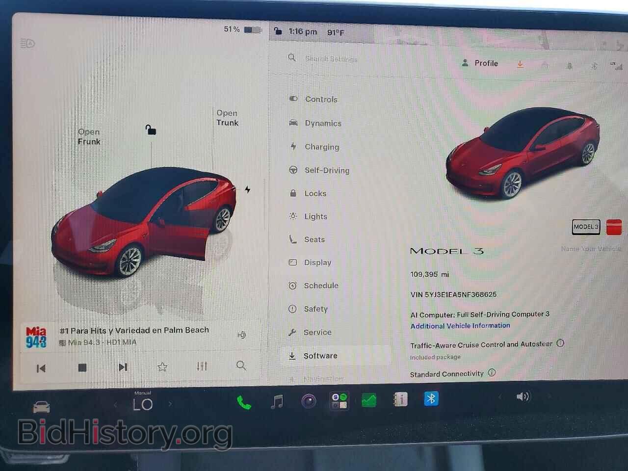 2022 TESLA MODEL 3 - VIN: 5YJ3E1EA5NF368625 - Фото 9