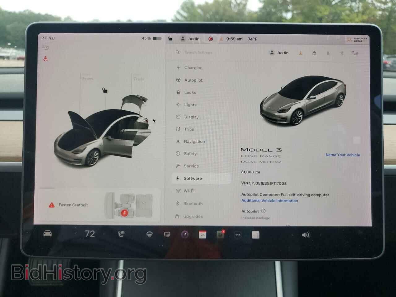 2018 TESLA MODEL 3 - VIN: 5YJ3E1EB5JF117008 - Photo 9