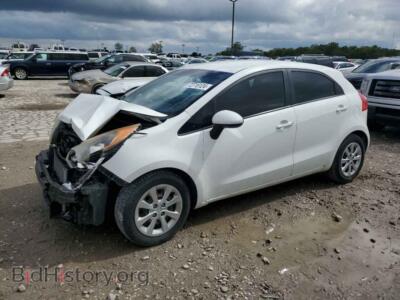 2013 Kia RIO LX, white — VIN KNADM5A30D6223473, Copart
