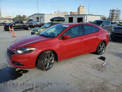 2014 Dodge DART Dart GT, красный — VIN 1C3CDFEB6ED743667, Copart