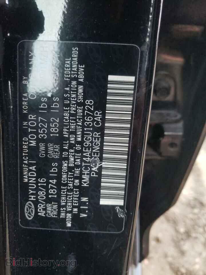2016 HYUNDAI ACCENT - VIN: KMHCT4AE9GU136728 - Фото 12
