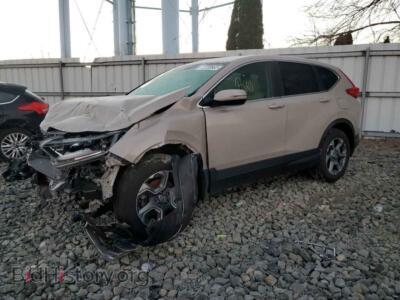 2017 Honda CRV CR-V EXL, beige — VIN 5J6RW2H80HL053667, Copart