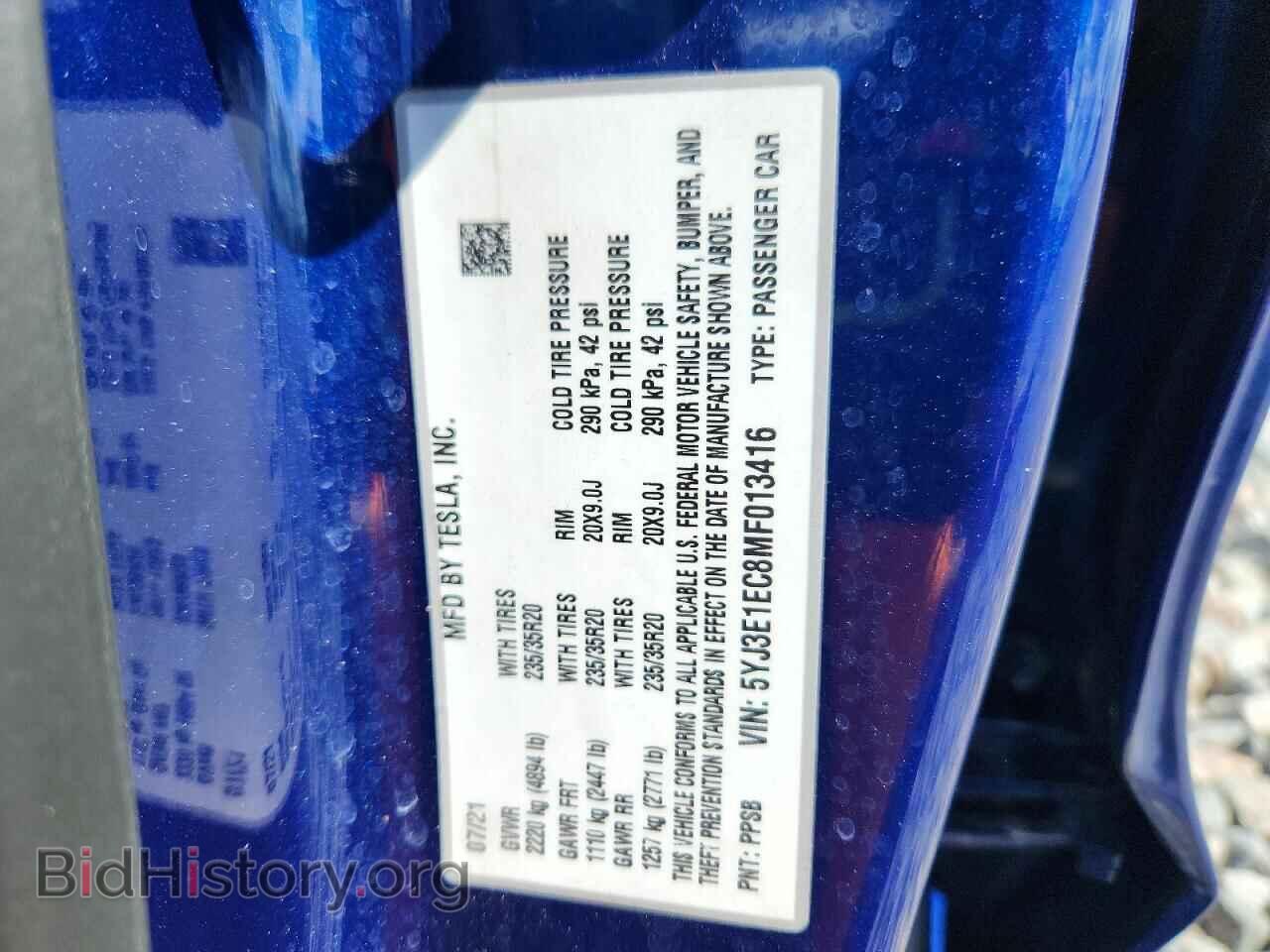 2021 TESLA MODEL 3 - VIN: 5YJ3E1EC8MF013416 - Photo 12