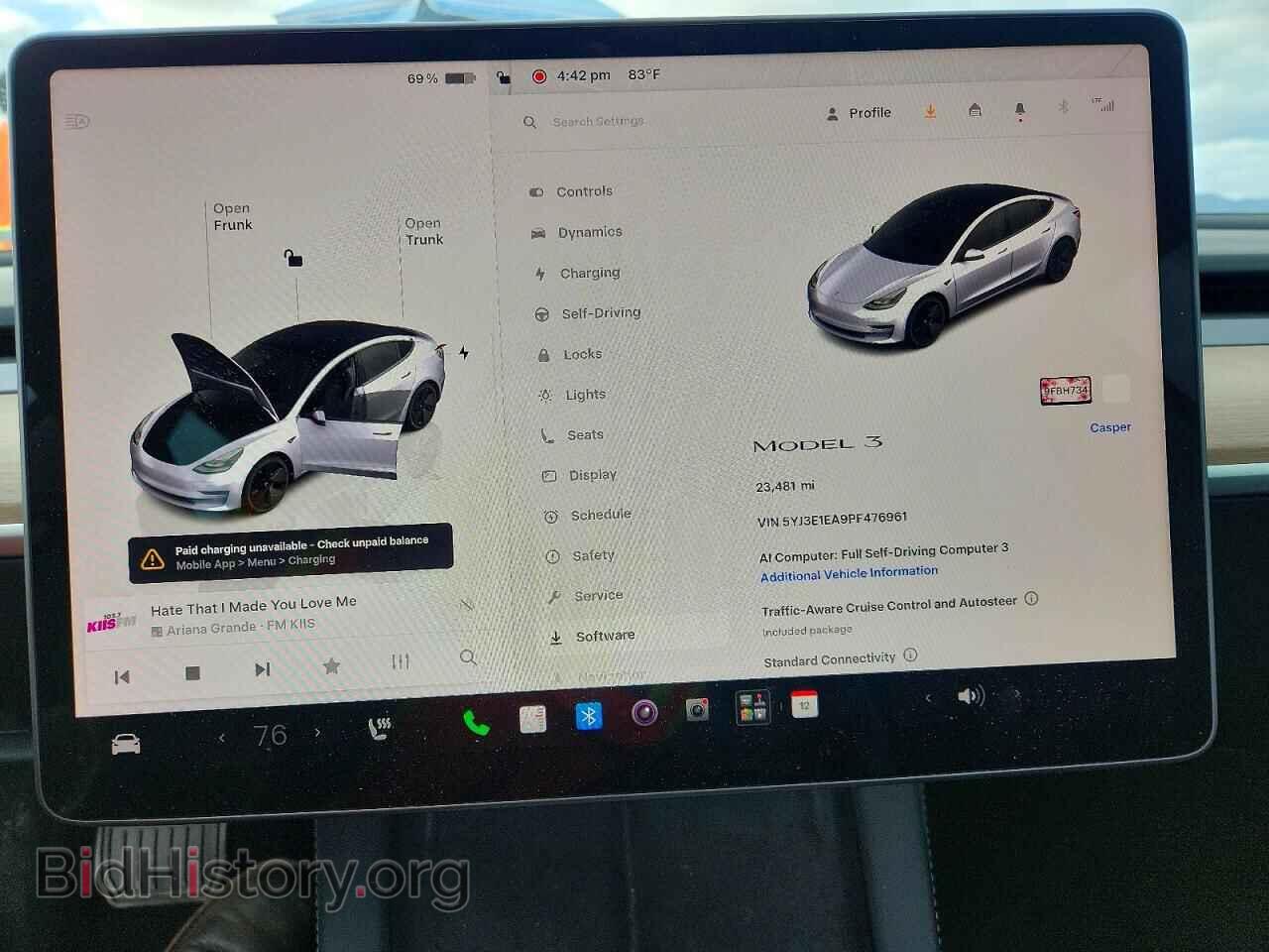 2023 TESLA MODEL 3 - VIN: 5YJ3E1EA9PF476961 - Photo 9