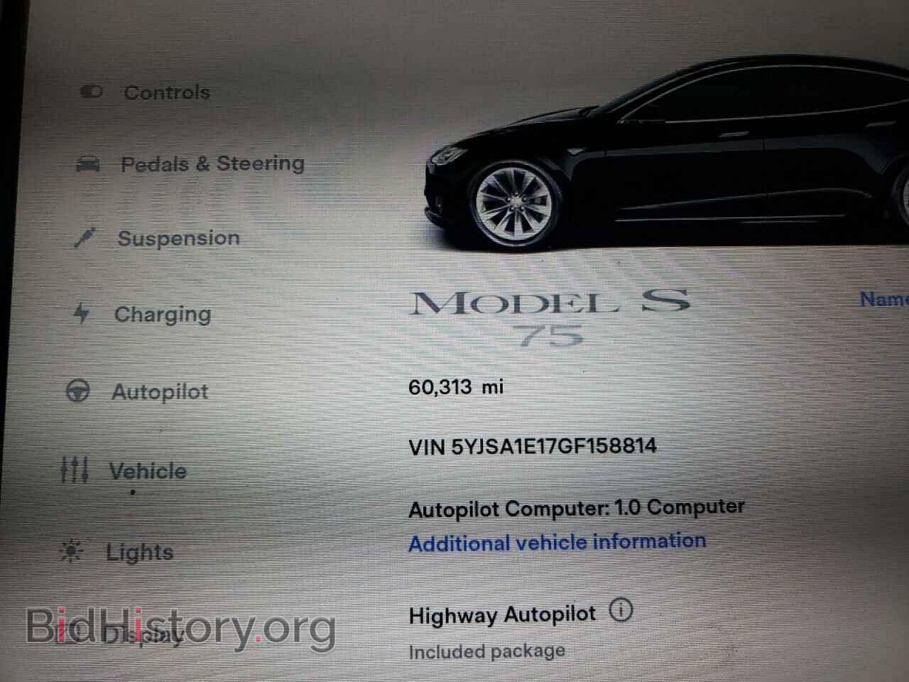 2016 TESLA MODEL S - VIN: 5YJSA1E17GF158814 - Фото 9