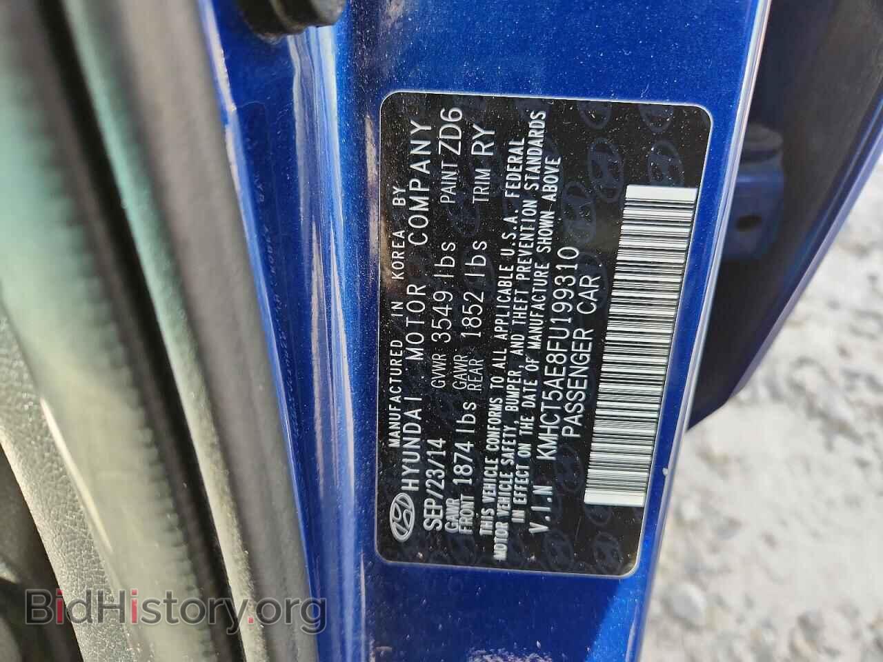 2015 HYUNDAI ACCENT - VIN: KMHCT5AE8FU199310 - Фото 12