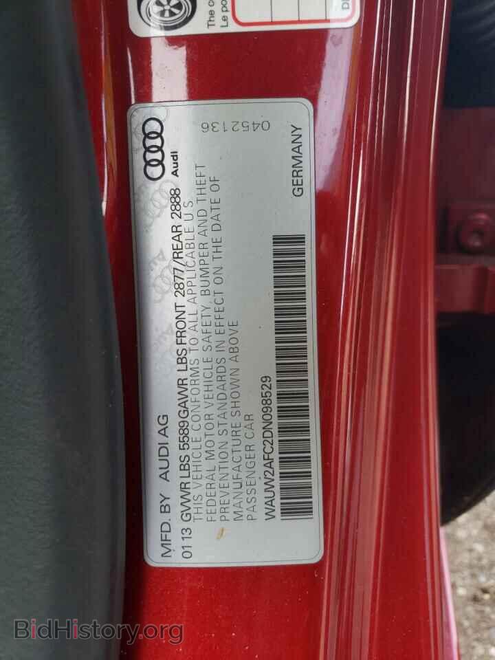 2013 AUDI S7/RS7 - VIN: WAUW2AFC2DN098529 - Фото 12