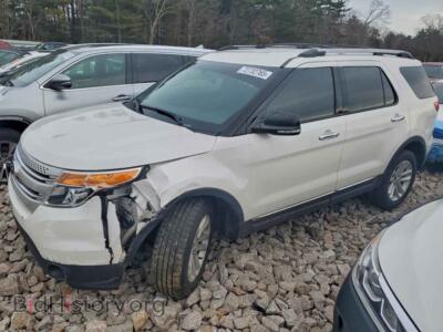 2013 Ford EXPLORER XLT, white — VIN 1FM5K8D85DGC32617, Copart
