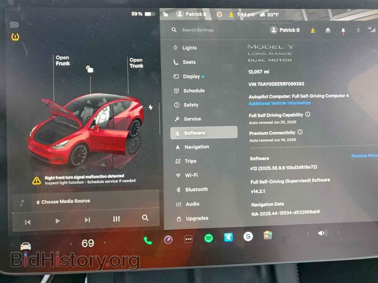 2024 TESLA MODEL Y - VIN: 7SAYGDEE5RF066393 - Фото 9