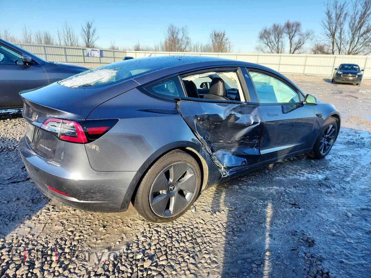 2022 TESLA MODEL 3 - VIN: 5YJ3E1EB9NF163964 - Фото 3