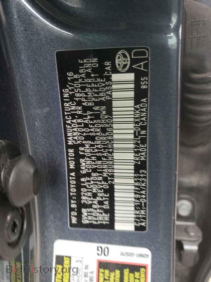 2017 TOYOTA COROLLA - VIN: 2T1BURHE4HC806507 - Фото 12
