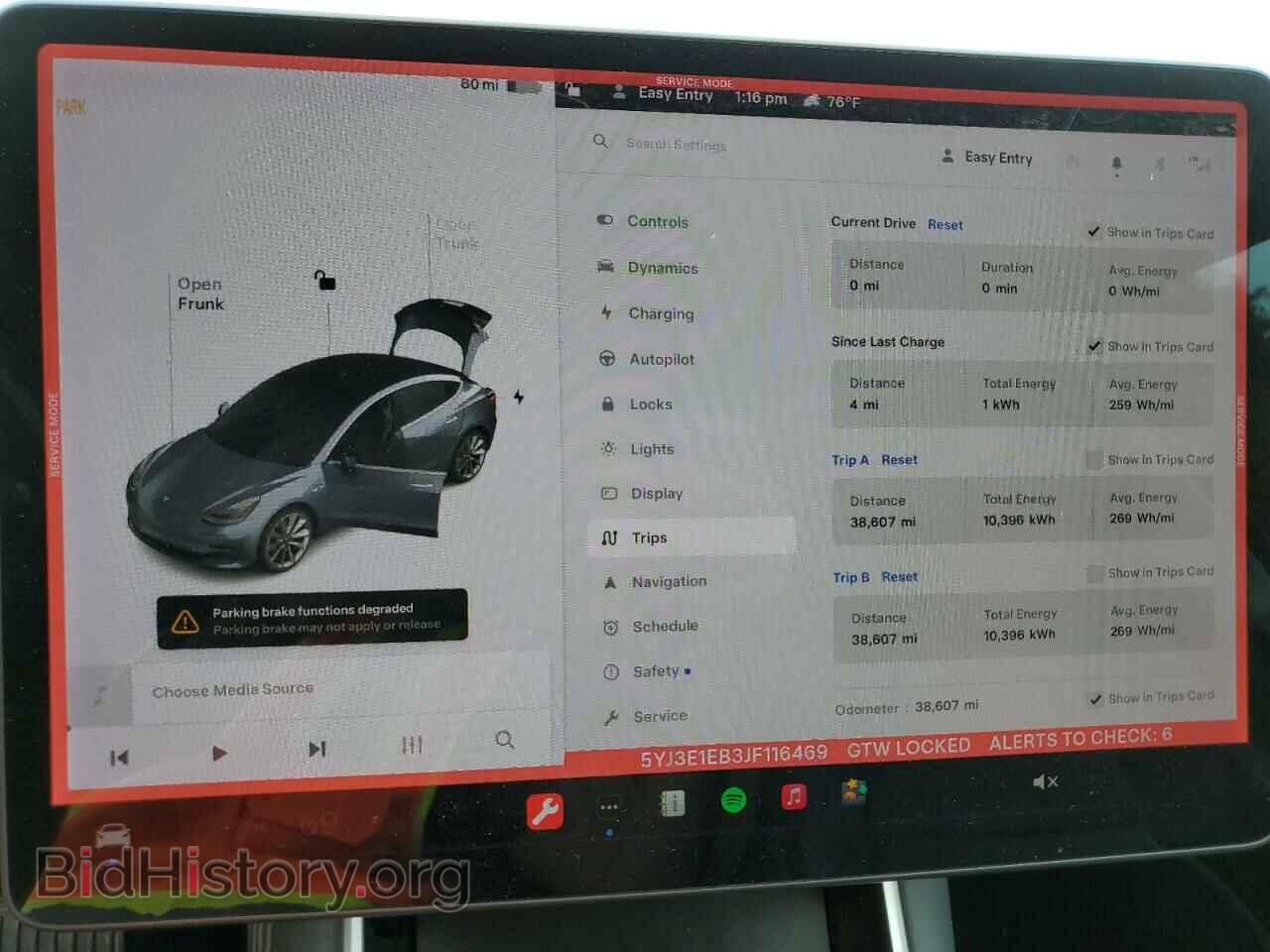 2018 TESLA MODEL 3 - VIN: 5YJ3E1EB3JF116469 - Фото 9