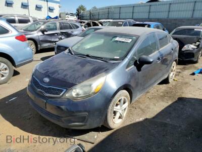 2012 Kia RIO RIO EX, blue — VIN KNADN4A30C6047787, Copart