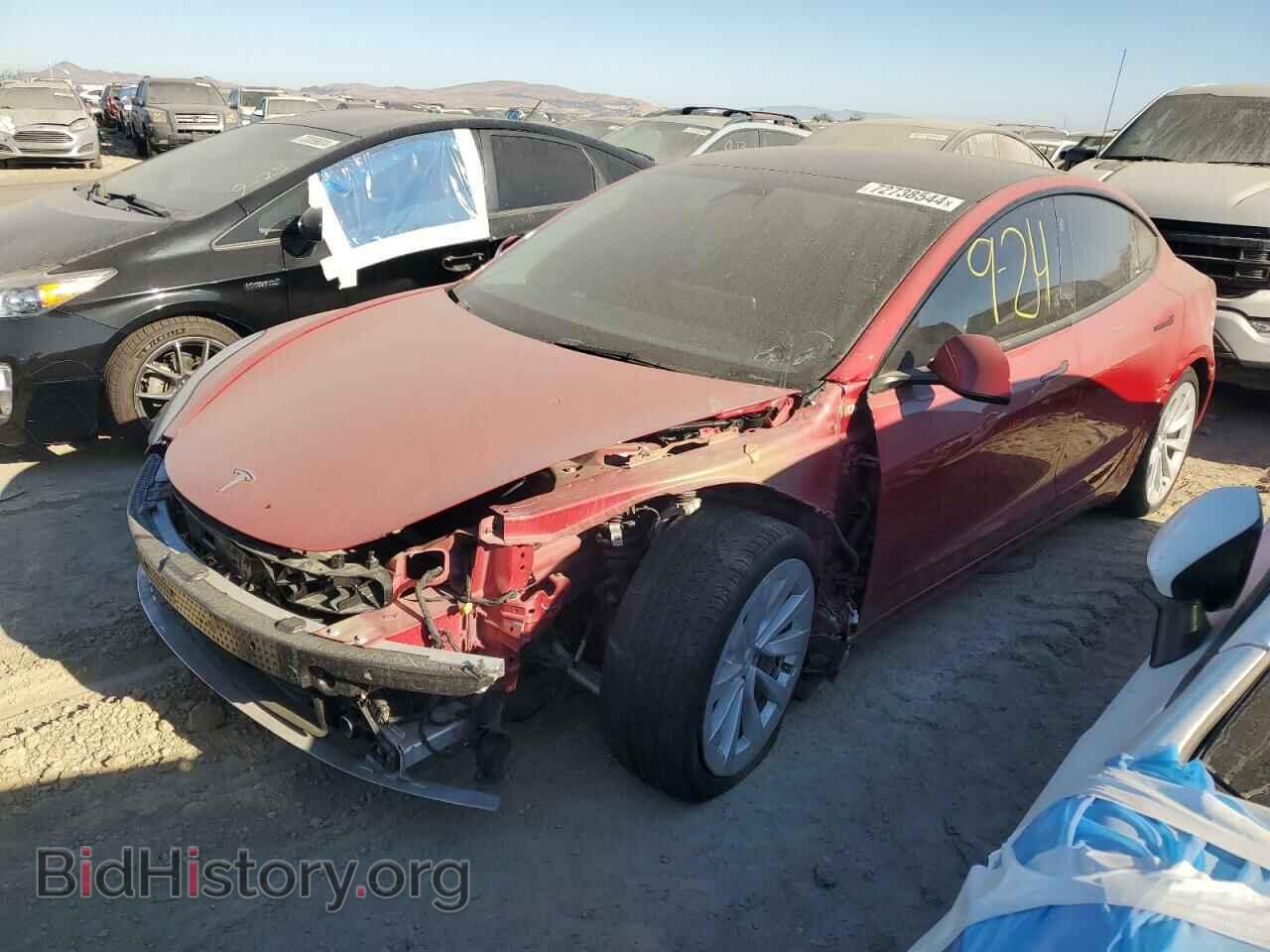 Фотография 5YJ3E1EB6NF134566 - TESLA MODEL 3 2022
