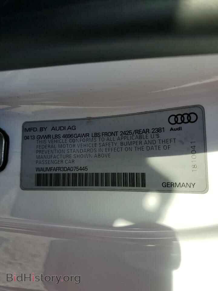 2013 AUDI A5 - VIN: WAUMFAFR3DA075445 - Фото 13