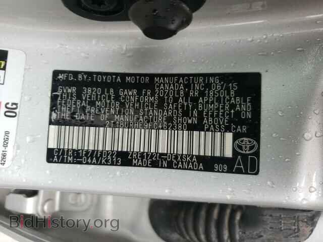 2015 TOYOTA COROLLA - VIN: 2T1BURHE9FC462380 - Фото 10