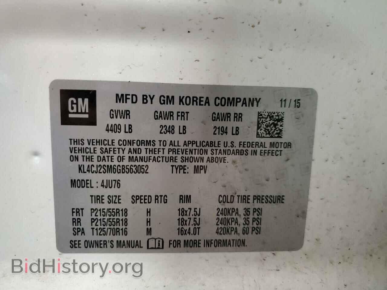 2016 BUICK ENCORE - VIN: KL4CJ2SM6GB563052 - Photo 12
