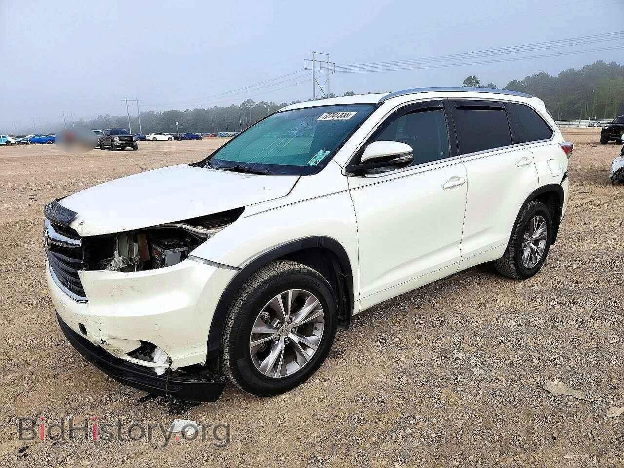 Фотография 5TDKKRFH8FS112345 - TOYOTA HIGHLANDER 2015