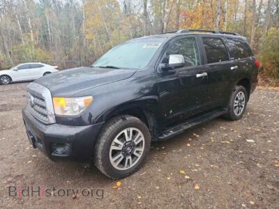 2008 Toyota SEQUOIA Platinum, черный — VIN 5TDBY67A48S018402, Copart