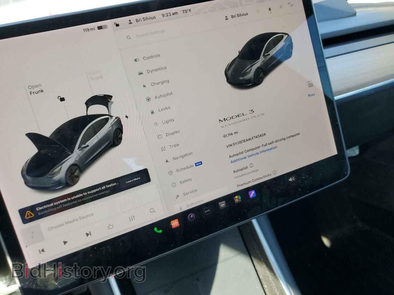 2020 TESLA MODEL 3 - VIN: 5YJ3E1EA4LF743434 - Фото 9
