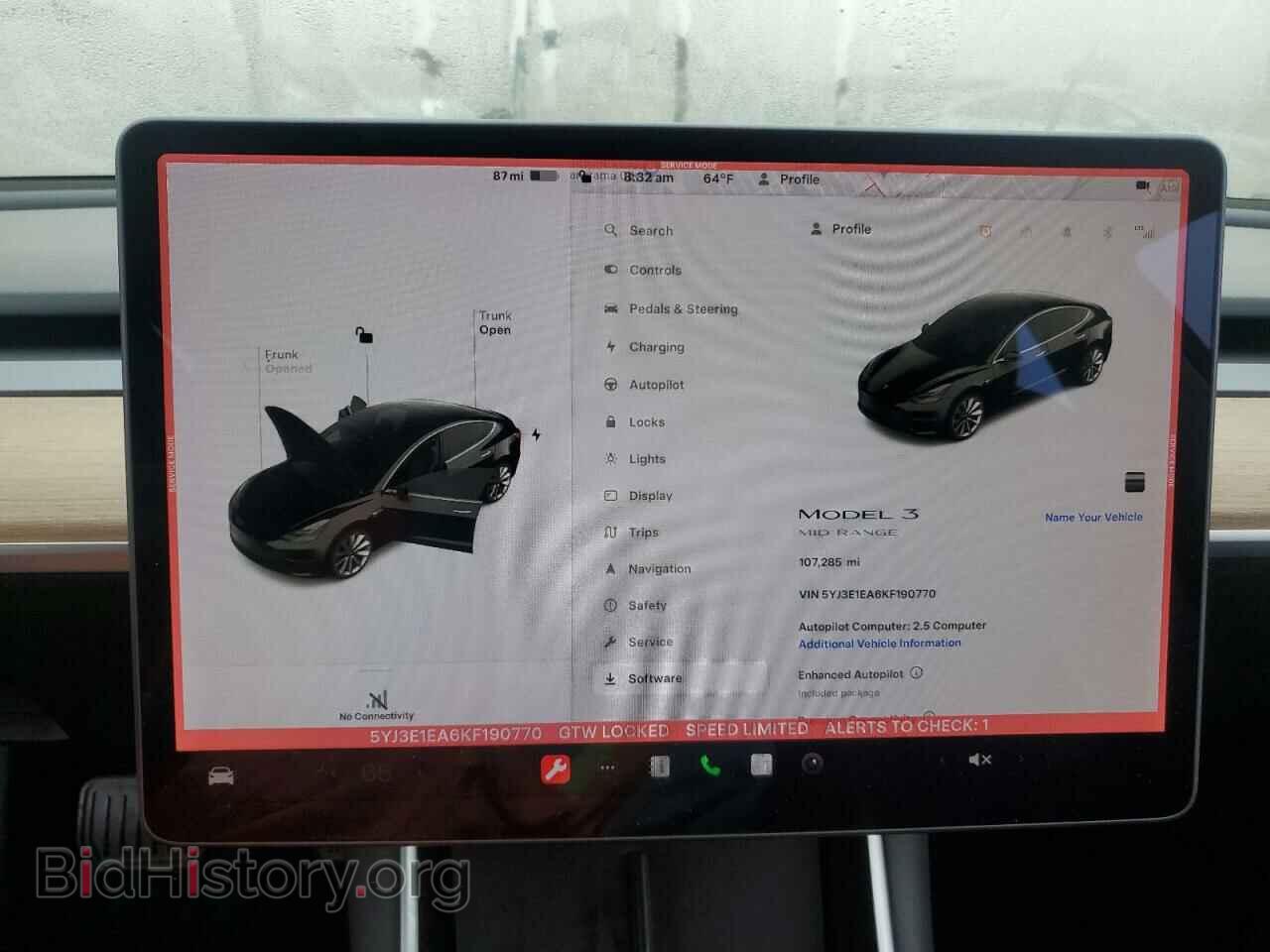 2019 TESLA MODEL 3 - VIN: 5YJ3E1EA6KF190770 - Photo 9