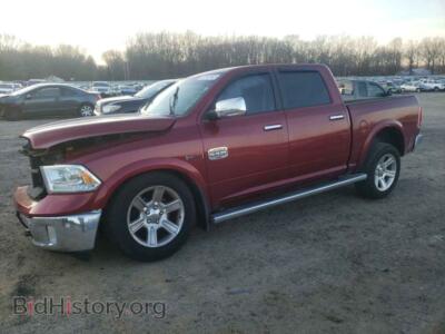2015 RAM 1500 1500 Longh, maroon — VIN 1C6RR7PM3FS521538, Copart