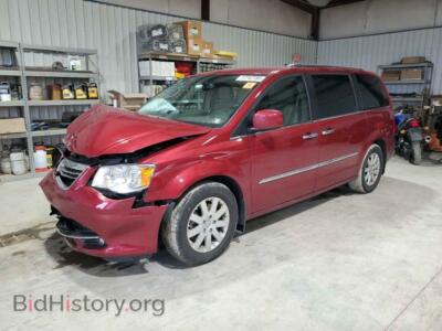 2016 Chrysler MINIVAN Touring, burgundy — VIN 2C4RC1BG9GR282878, Copart