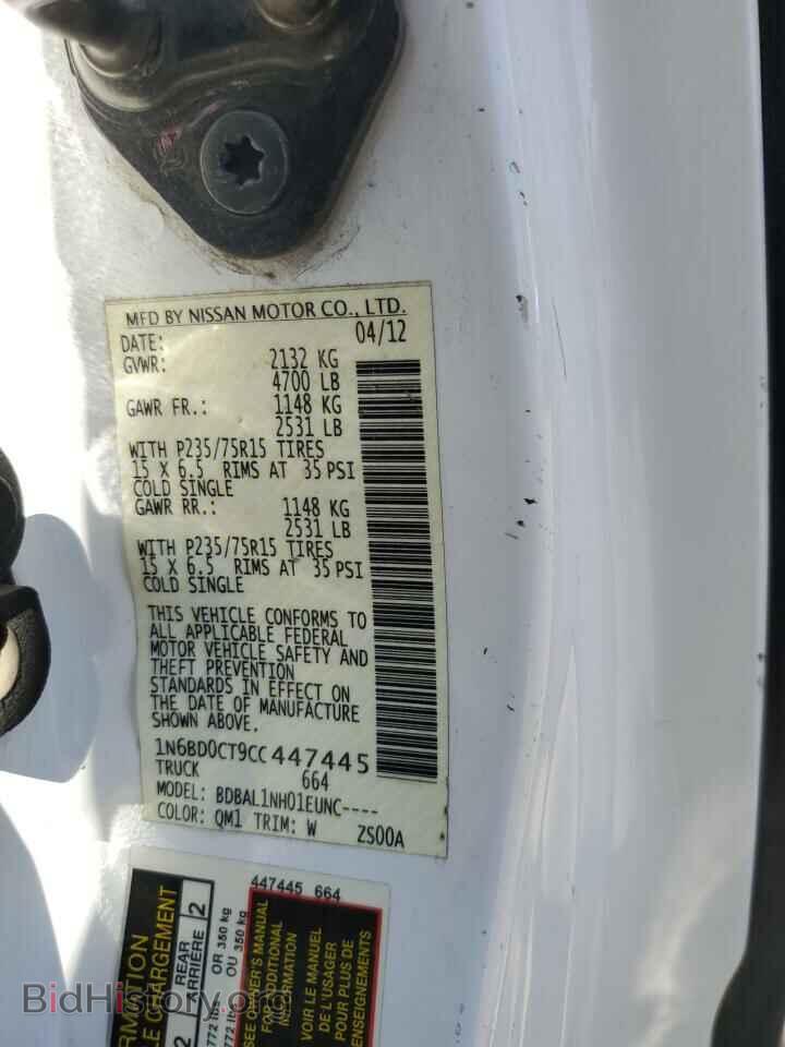 2012 NISSAN FRONTIER - VIN: 1N6BD0CT9CC447445 - Фото 12