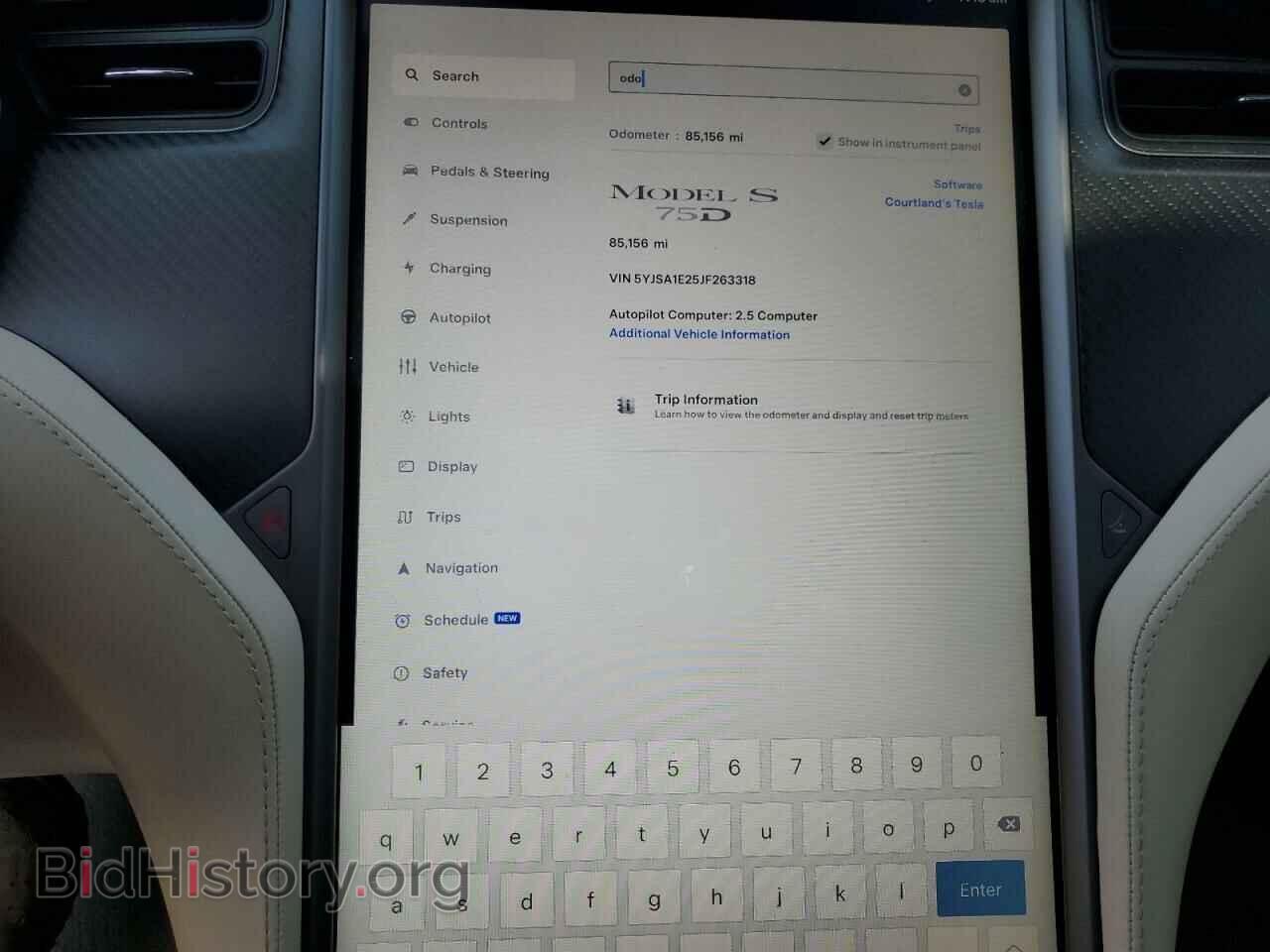 2018 TESLA MODEL S - VIN: 5YJSA1E25JF263318 - Photo 9