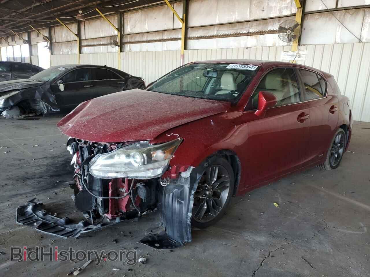Photo JTHKD5BH0C2061014 - LEXUS CT 200 2012