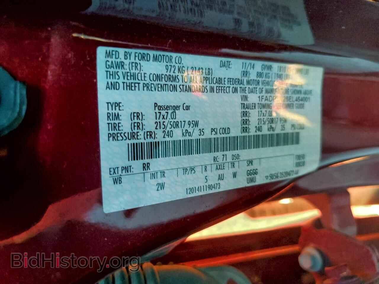 2014 FORD FOCUS - VIN: 1FADP3N26EL454001 - Фото 13