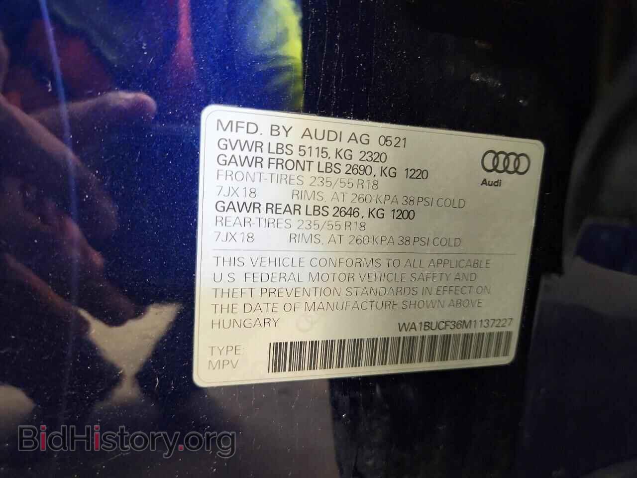 2021 AUDI Q3 - VIN: WA1BUCF36M1137227 - Photo 13