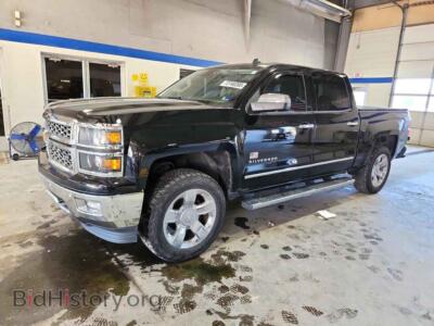 2014 Chevrolet SILVERADO K1500 LTZ, черный — VIN 3GCUKSEC9EG400927, Copart