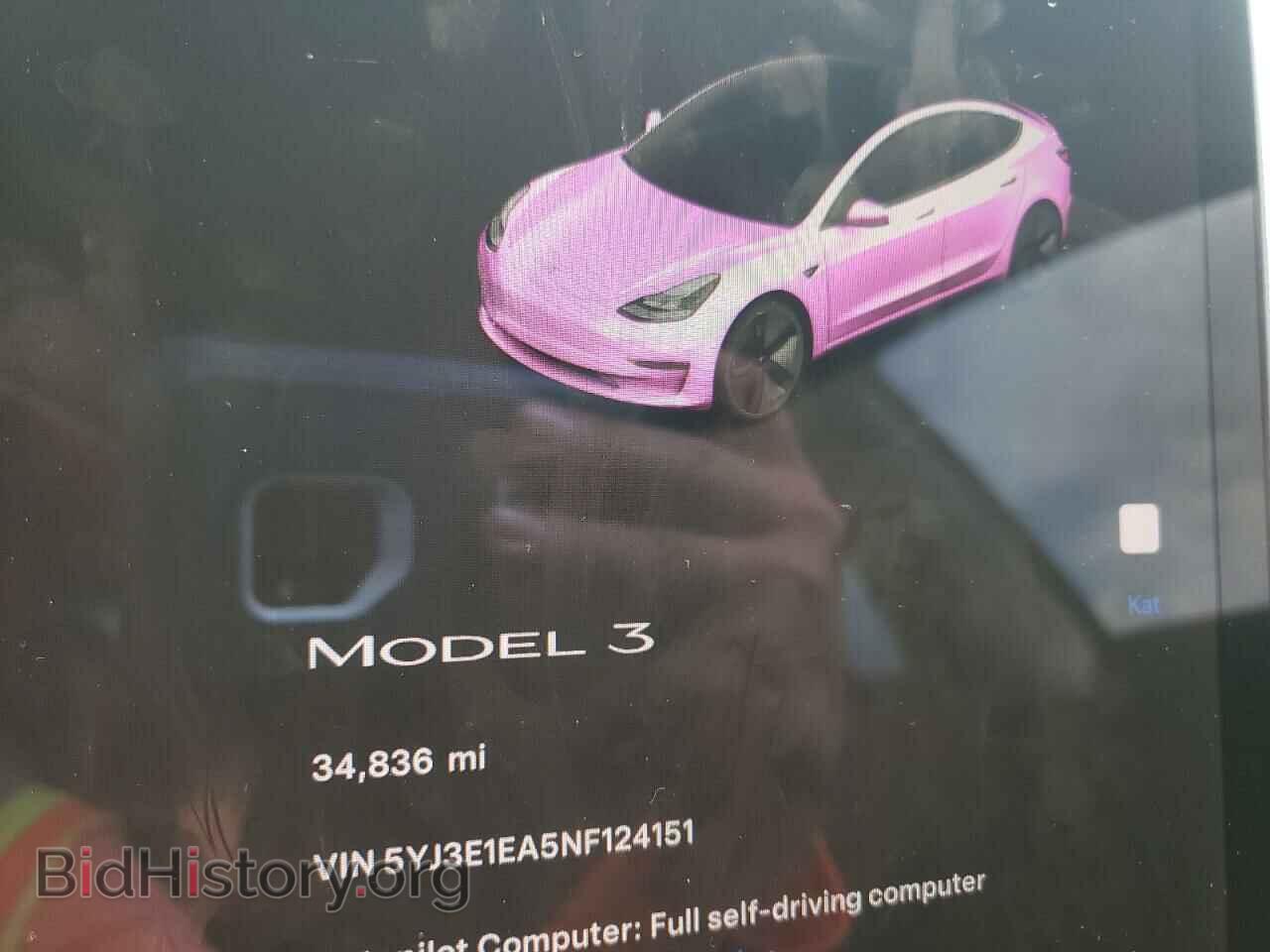 2022 TESLA MODEL 3 - VIN: 5YJ3E1EA5NF124151 - Фото 9