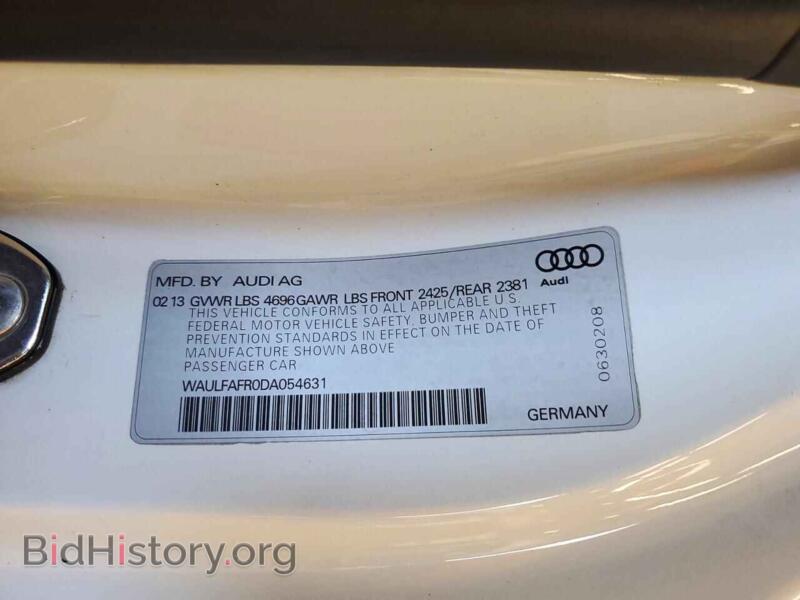 2013 Audi A5 (VIN WAULFAFR0DA054631) — photo 13 of 15