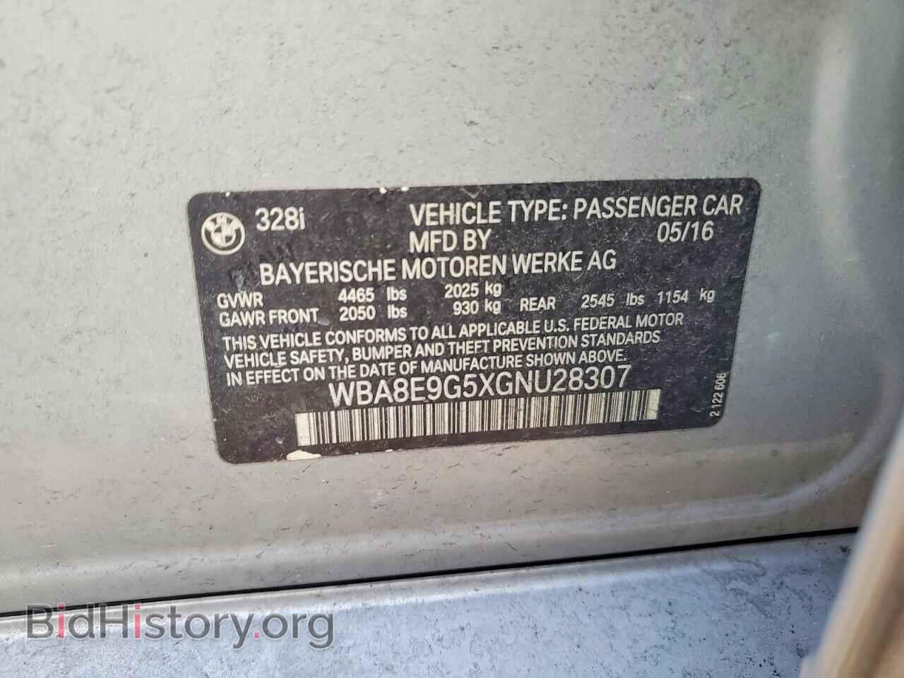 2016 BMW 3 SERIES - VIN: WBA8E9G5XGNU28307 - Photo 12