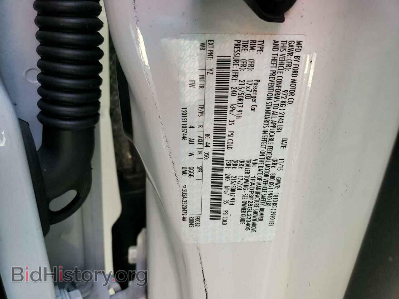 2016 FORD FOCUS - VIN: 1FADP3F28GL233405 - Фото 12