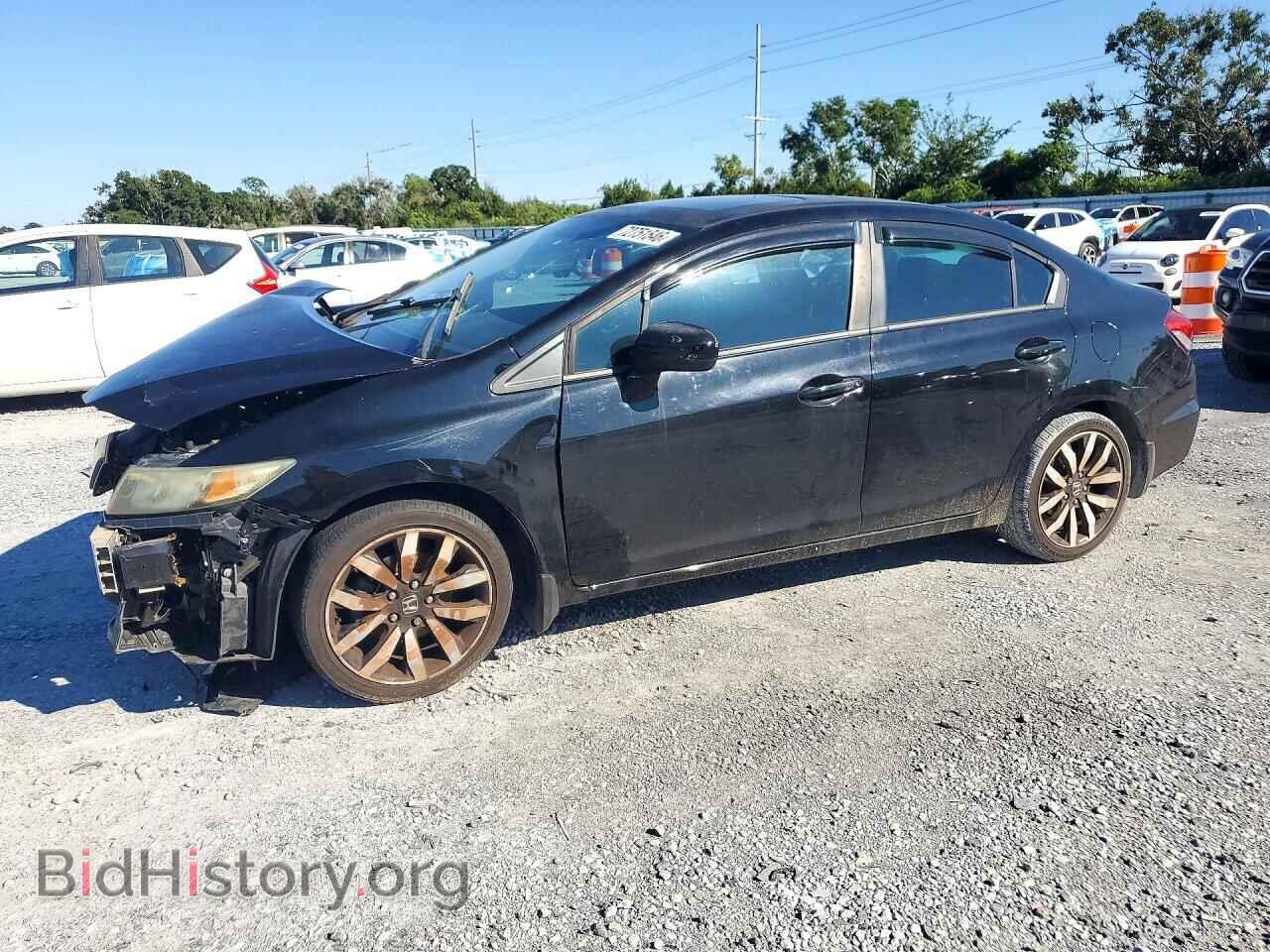 2014 Honda CIVIC EXL (VIN 19XFB2F9XEE064535) — photo 1 of 14, Copart, damage: front end