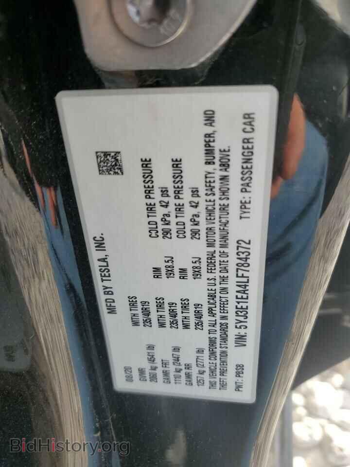 2020 TESLA MODEL 3 - VIN: 5YJ3E1EA4LF784372 - Фото 12