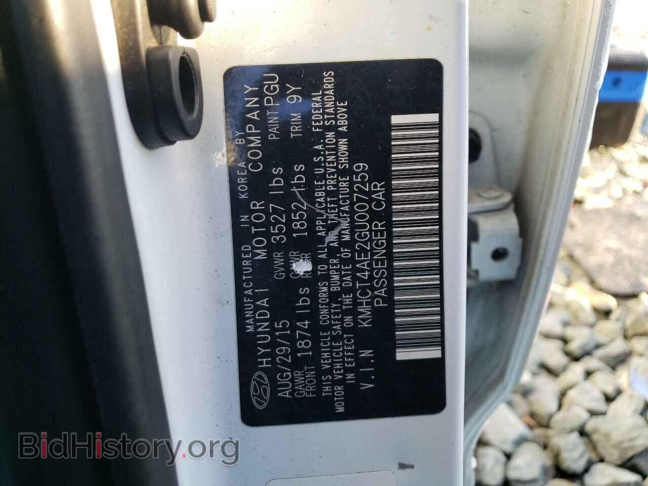 2016 HYUNDAI ACCENT - VIN: KMHCT4AE2GU007259 - Фото 12