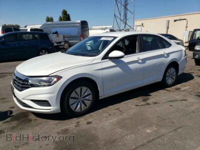 2019 Volkswagen JETTA S, white — VIN 3VWC57BU5KM027473, Copart